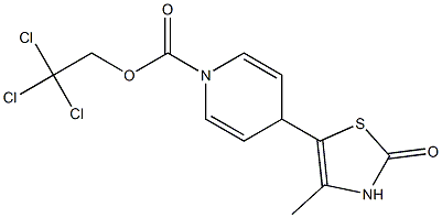 4-Methyl-5-[[1,4-dihydro-1-(2,2,2-trichloroethoxycarbonyl)pyridin]-4-yl]thiazol-2(3H)-one Structure