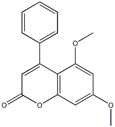 4-Phenyl-5,7-dimethoxycoumarin Structure