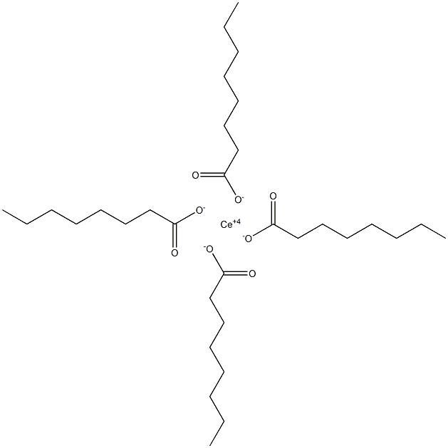 Tetraoctanoic acid cerium(IV) salt 구조식 이미지