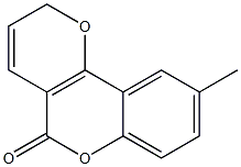 9-Methyl-2H,5H-pyrano[3,2-c][1]benzopyran-5-one 구조식 이미지