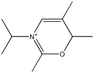 3-Isopropyl-2,5,6-trimethyl-6H-1,3-oxazin-3-ium 구조식 이미지