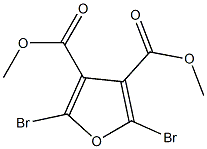 2,5-Dibromofuran-3,4-dicarboxylic acid dimethyl ester 구조식 이미지