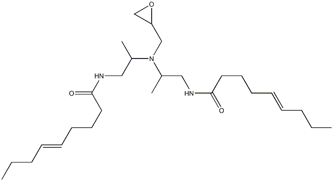 N,N-Bis[2-(5-nonenoylamino)-1-methylethyl]glycidylamine 구조식 이미지