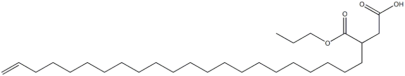 3-(21-Docosenyl)succinic acid 1-hydrogen 4-propyl ester 구조식 이미지