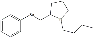 1-Butyl-2-[(phenylseleno)methyl]pyrrolidine 구조식 이미지