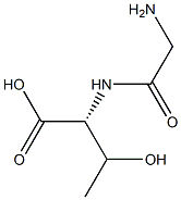 (2R)-2-(Glycylamino)-3-hydroxybutanoic acid 구조식 이미지