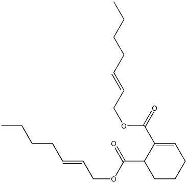 2-Cyclohexene-1,2-dicarboxylic acid bis(2-heptenyl) ester Structure