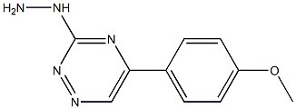 [5-(4-Methoxyphenyl)-1,2,4-triazin-3-yl]hydrazine Structure