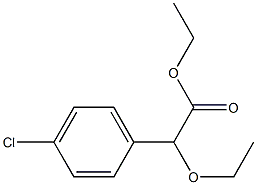 2-Ethoxy-2-(4-chlorophenyl)acetic acid ethyl ester Structure