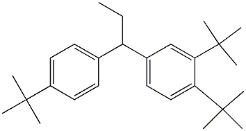 1-(3,4-Di-tert-butylphenyl)-1-(4-tert-butylphenyl)propane Structure