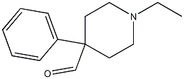 1-Ethyl-4-phenyl-4-piperidinecarbaldehyde 구조식 이미지