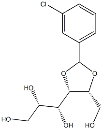 4-O,5-O-(3-Chlorobenzylidene)-D-glucitol Structure