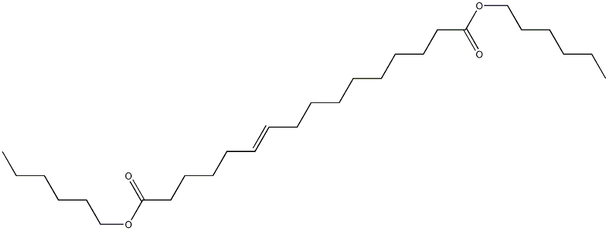 6-Hexadecenedioic acid dihexyl ester Structure