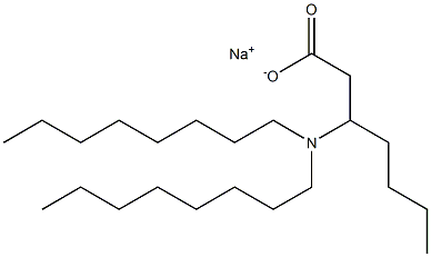 3-(Dioctylamino)heptanoic acid sodium salt Structure