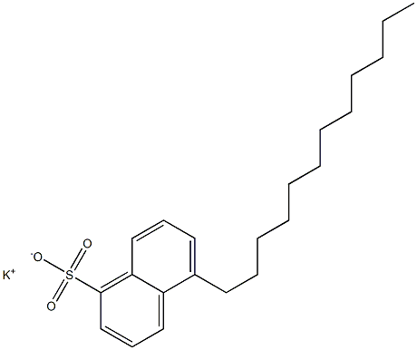 5-Dodecyl-1-naphthalenesulfonic acid potassium salt Structure