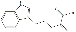 2-Methylene-5-(1H-indol-3-yl)pentanoic acid Structure