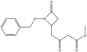 4-[1-(Benzyloxy)-2-oxoazetidin-4-yl]-3-oxobutyric acid methyl ester 구조식 이미지
