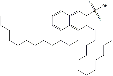 3,4-Didodecyl-2-naphthalenesulfonic acid 구조식 이미지