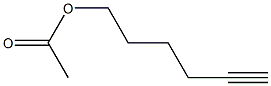 Acetic acid 5-hexynyl ester 구조식 이미지