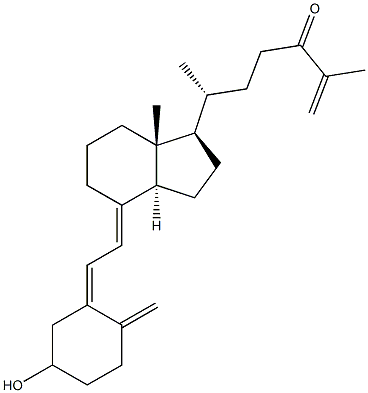 3-Hydroxy-9,10-secocholesta-5,7,10(19),25-tetren-24-one Structure