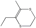 2,3-Dihydro-5-ethyl-6-methyl-1,4-dithiin Structure