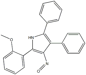 2,3-Diphenyl-5-(2-methoxyphenyl)-4-nitroso-1H-pyrrole 구조식 이미지