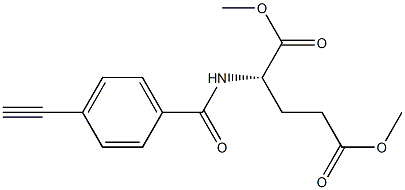 N-(4-Ethynylbenzoyl)-L-glutamic acid dimethyl ester 구조식 이미지