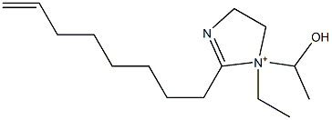 1-Ethyl-1-(1-hydroxyethyl)-2-(7-octenyl)-2-imidazoline-1-ium Structure