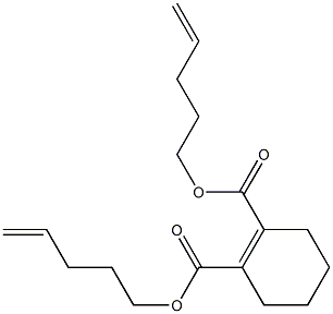1-Cyclohexene-1,2-dicarboxylic acid bis(4-pentenyl) ester 구조식 이미지