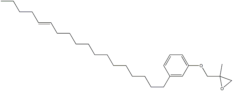 3-(13-Octadecenyl)phenyl 2-methylglycidyl ether 구조식 이미지