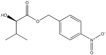 [R,(+)]-2-Hydroxy-3-methylbutyric acid p-nitrobenzyl ester 구조식 이미지