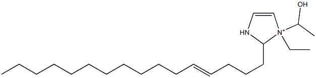 1-Ethyl-2-(4-hexadecenyl)-1-(1-hydroxyethyl)-4-imidazoline-1-ium 구조식 이미지