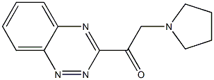 1-Pyrrolidinyl-2-(1,2,4-benzotriazin-3-yl)ethanone 구조식 이미지