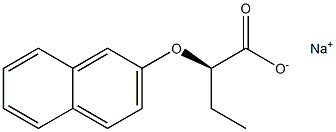 [R,(+)]-2-[(2-Naphtyl)oxy]butyric acid sodium salt 구조식 이미지