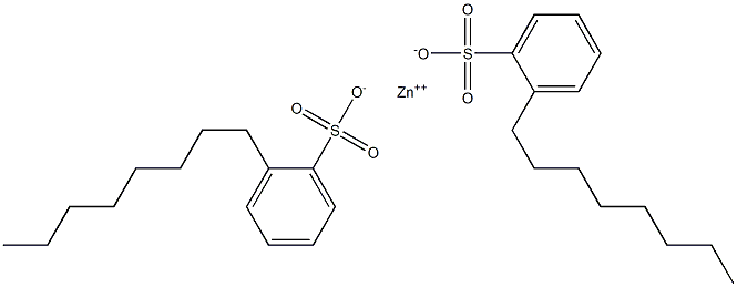 Bis(2-octylbenzenesulfonic acid)zinc salt Structure