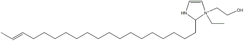 1-Ethyl-1-(2-hydroxyethyl)-2-(17-nonadecenyl)-4-imidazoline-1-ium 구조식 이미지