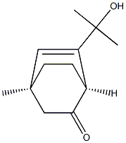 (1S,4S)-6-(1-Hydroxy-1-methylethyl)-4-methylbicyclo[2.2.2]oct-5-en-2-one 구조식 이미지