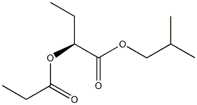 [S,(-)]-2-Propionyloxybutyric acid isobutyl ester Structure