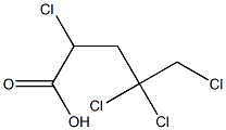 2,4,4,5-Tetrachlorovaleric acid 구조식 이미지