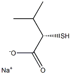 [S,(-)]-2-Mercapto-3-methylbutyric acid sodium salt 구조식 이미지