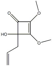4-Hydroxy-2,3-dimethoxy-4-(2-propenyl)-2-cyclobuten-1-one Structure