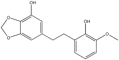 5-(2-Hydroxy-3-methoxyphenethyl)-1,3-benzodioxol-7-ol Structure