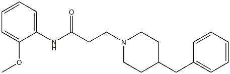 4-Benzyl-N-(2-methoxyphenyl)piperidine-1-propanamide 구조식 이미지