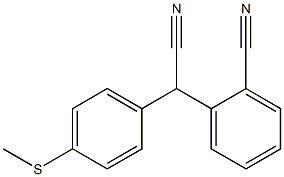 (2-Cyanophenyl)(4-methylthiophenyl)acetonitrile Structure