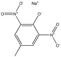 Sodium 4-methyl-2,6-dinitrophenolate 구조식 이미지