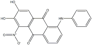 1-Anilino-6,7-dihydroxy-5-nitroanthraquinone Structure