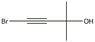 2-Methyl-4-bromo-3-butyne-2-ol 구조식 이미지