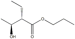 (2S,3S)-2-Ethyl-3-hydroxybutyric acid propyl ester Structure