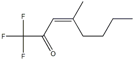 Trifluoromethyl[(Z)-2-methyl-1-hexenyl] ketone 구조식 이미지