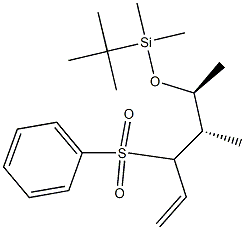 (4S,5S)-5-(tert-Butyldimethylsiloxy)-4-methyl-3-phenylsulfonyl-1-hexene 구조식 이미지